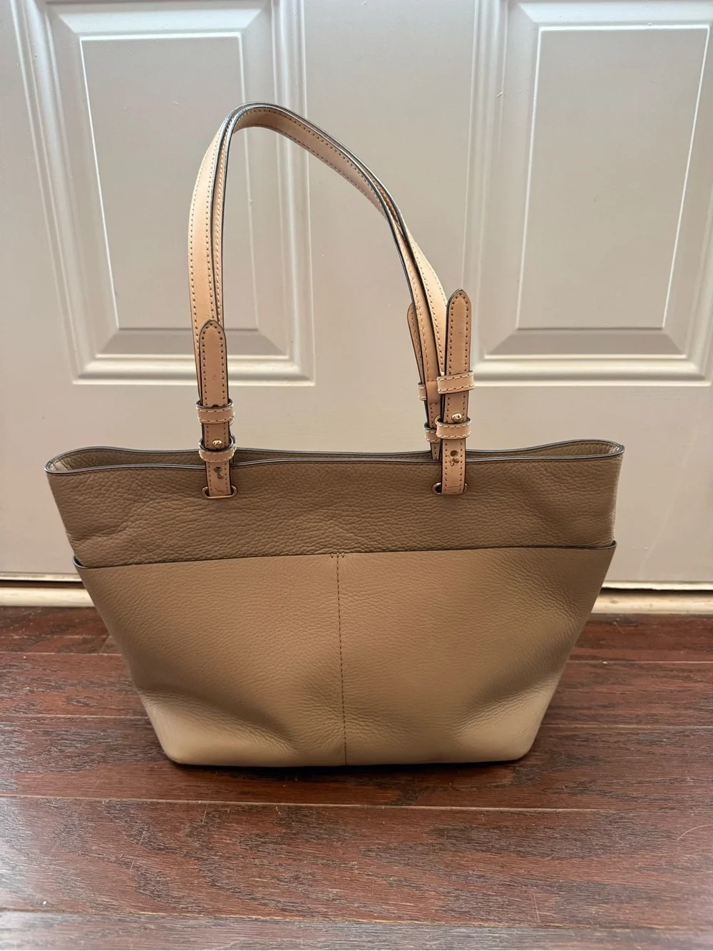 Michael Kors Taupe Pebbled Leather Tote